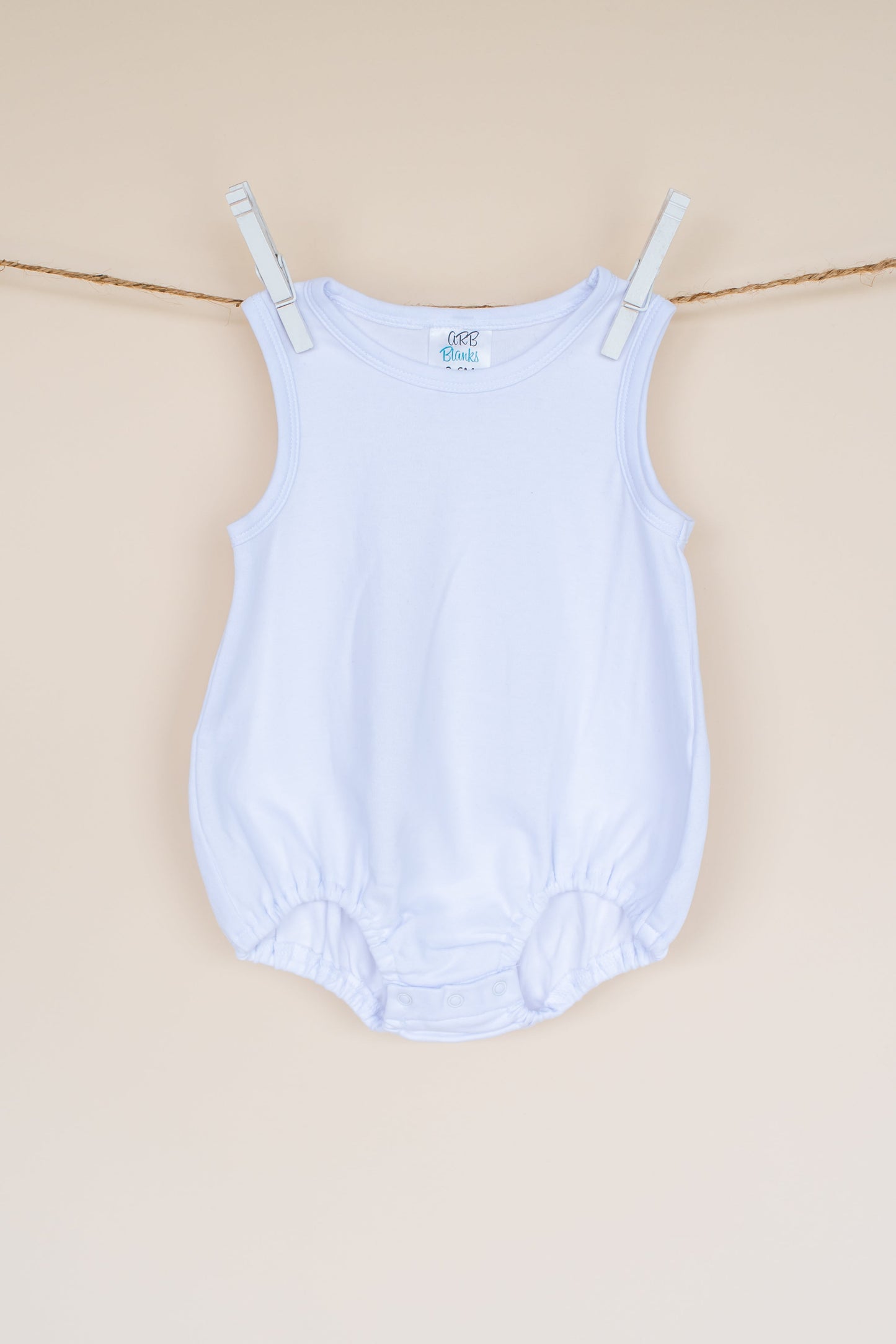 Unisex Baby Bubbles - White / 3-6 Month - ARB Blanks