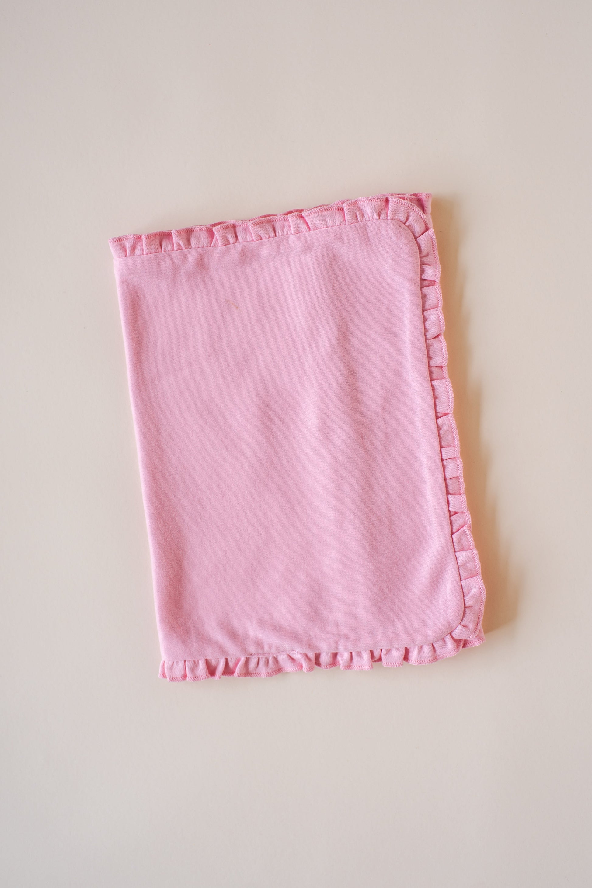Ruffle Burp Cloths - Bubble Gum Pink / One Size - ARB Blanks