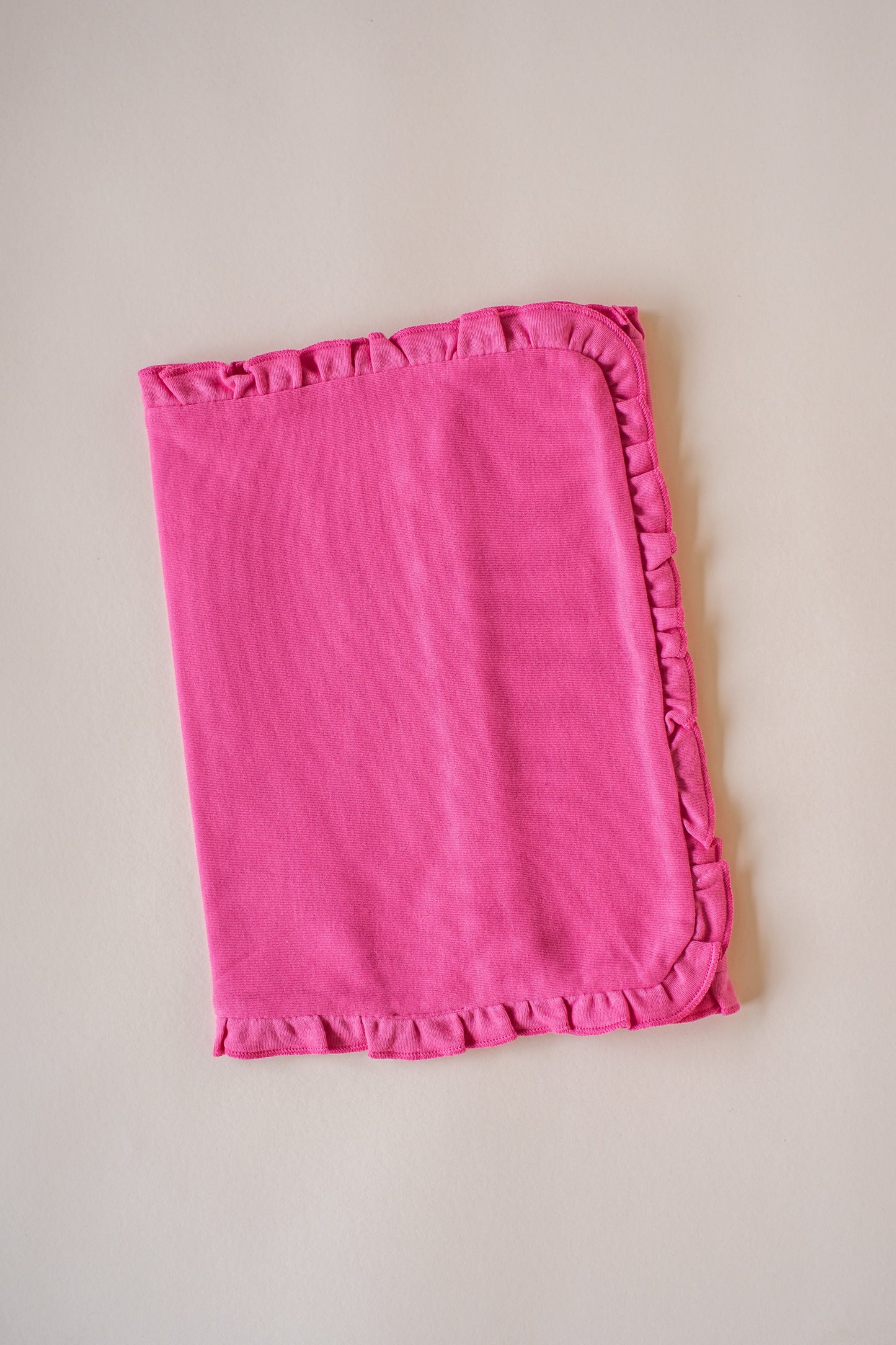 Ruffle Burp Cloths - Hot Pink / One Size - ARB Blanks