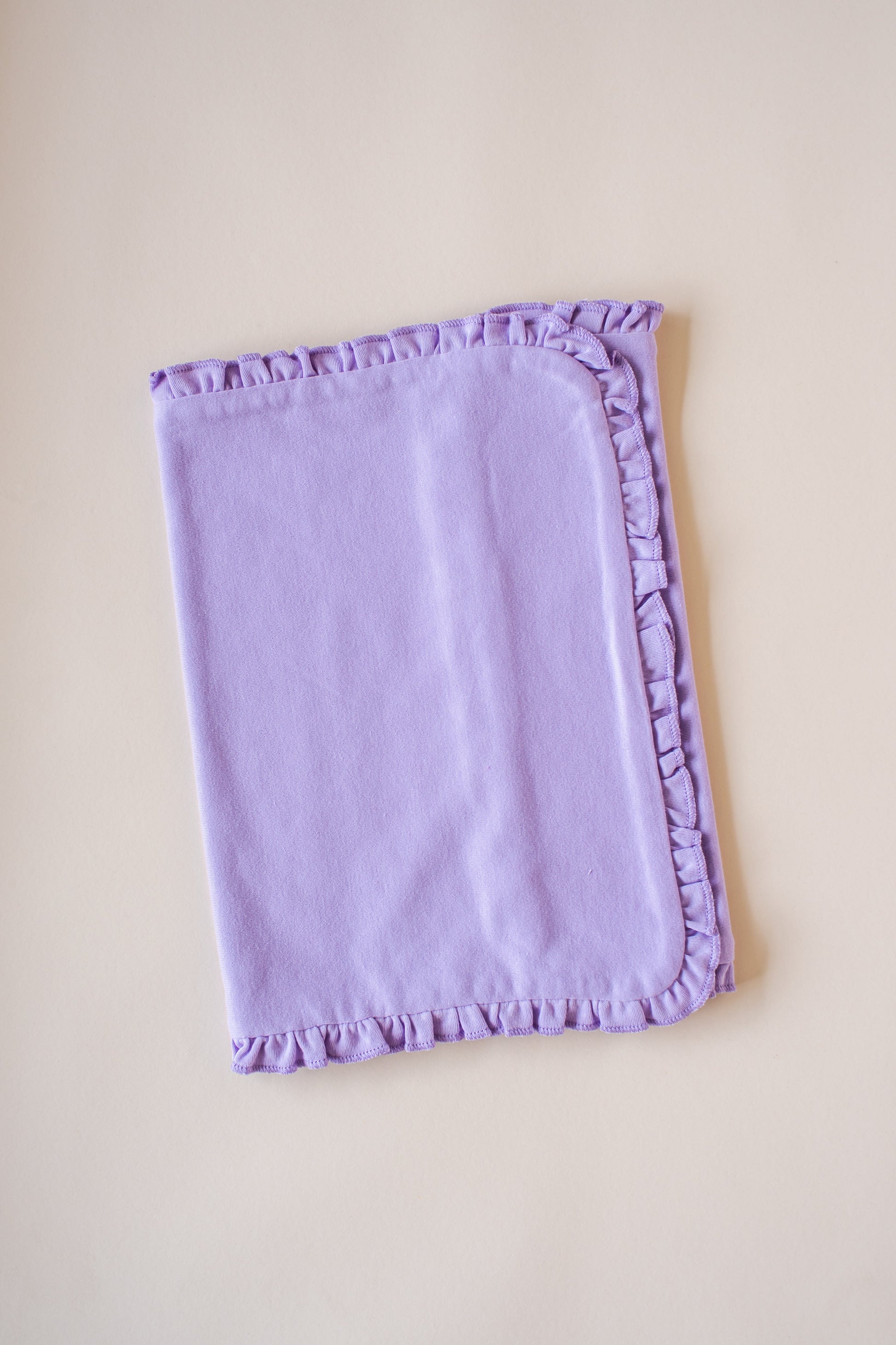 Ruffle Burp Cloths - Lilac / One Size - ARB Blanks