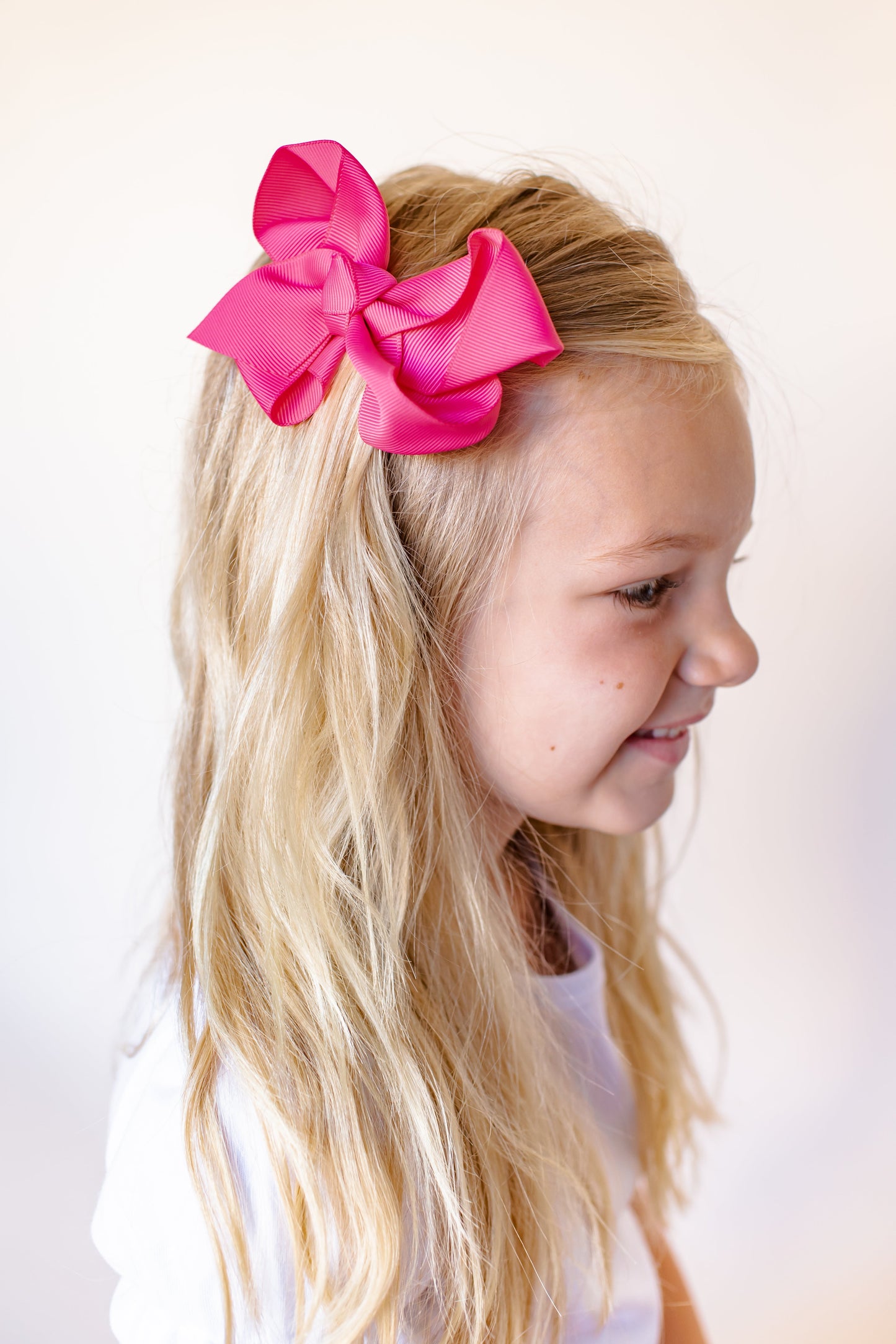 Solid Hair Bows - Raspberry / 4’’ - ARB Blanks
