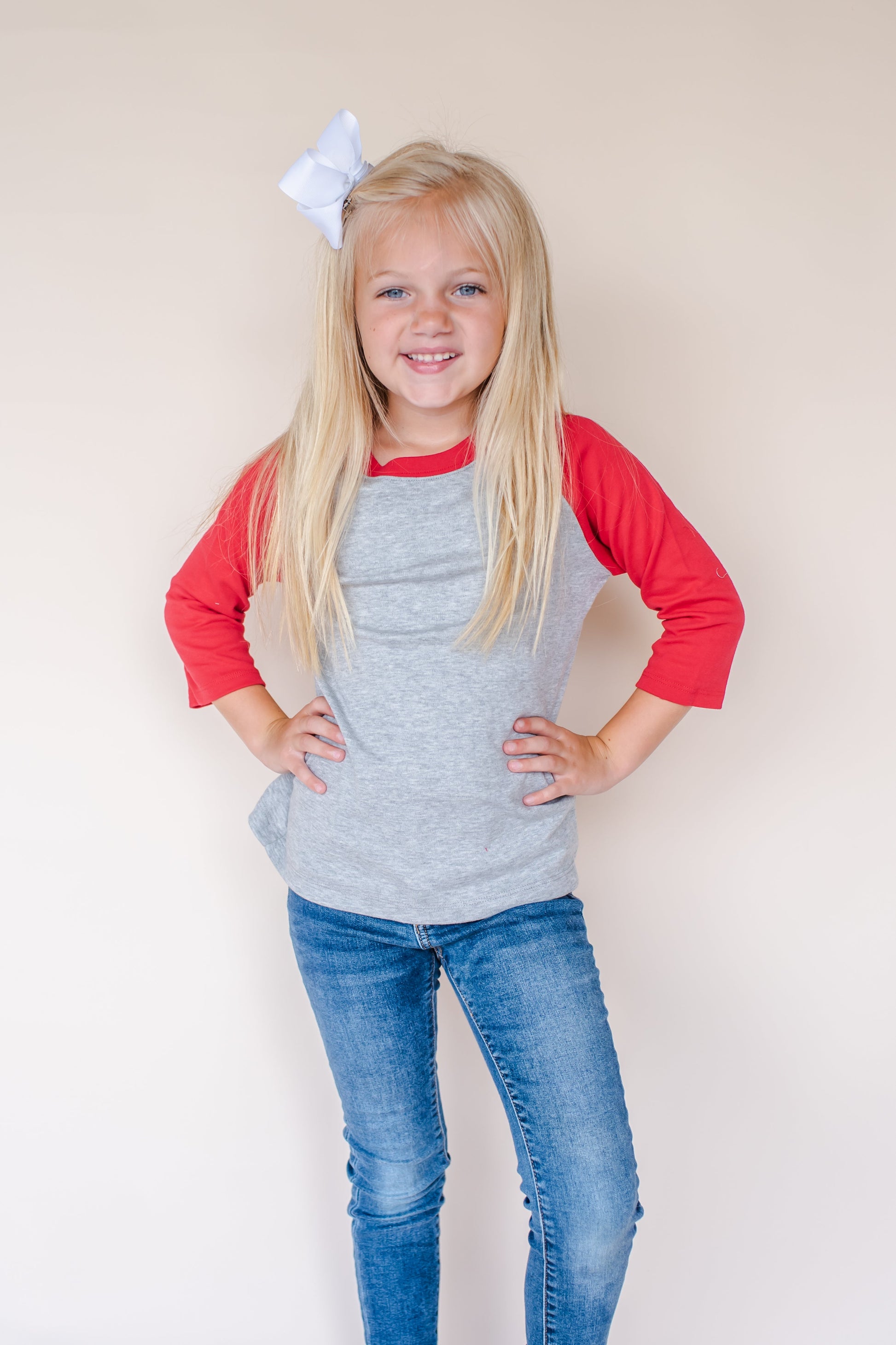 Unisex Raglan Shirt with Grey Body (12M-Toddler) - ARB Blanks