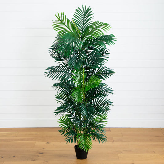 Palmera artificial Areca de 70" resistente a los rayos UV (para interior y exterior)