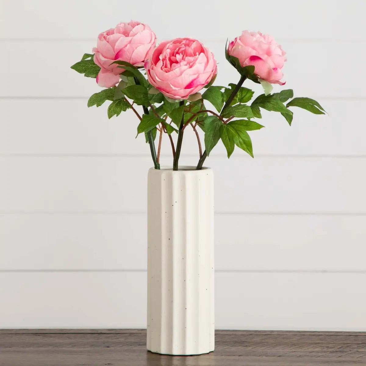 20’’Artificial Peony Flower Stems - Set of 3 - Nearly Natural