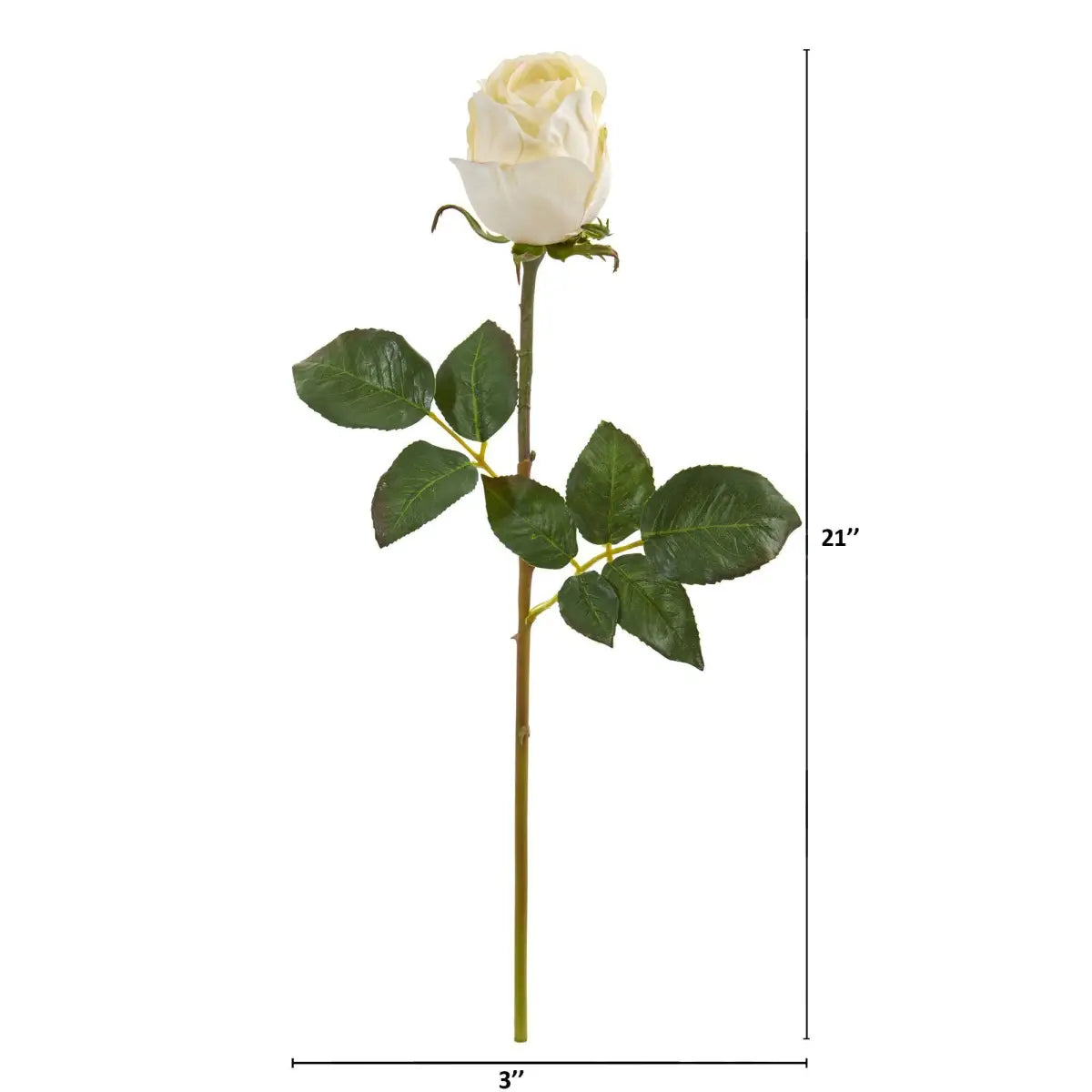 21” Rose Bud Artificial Flower (Set of 6) - Nearly Natural