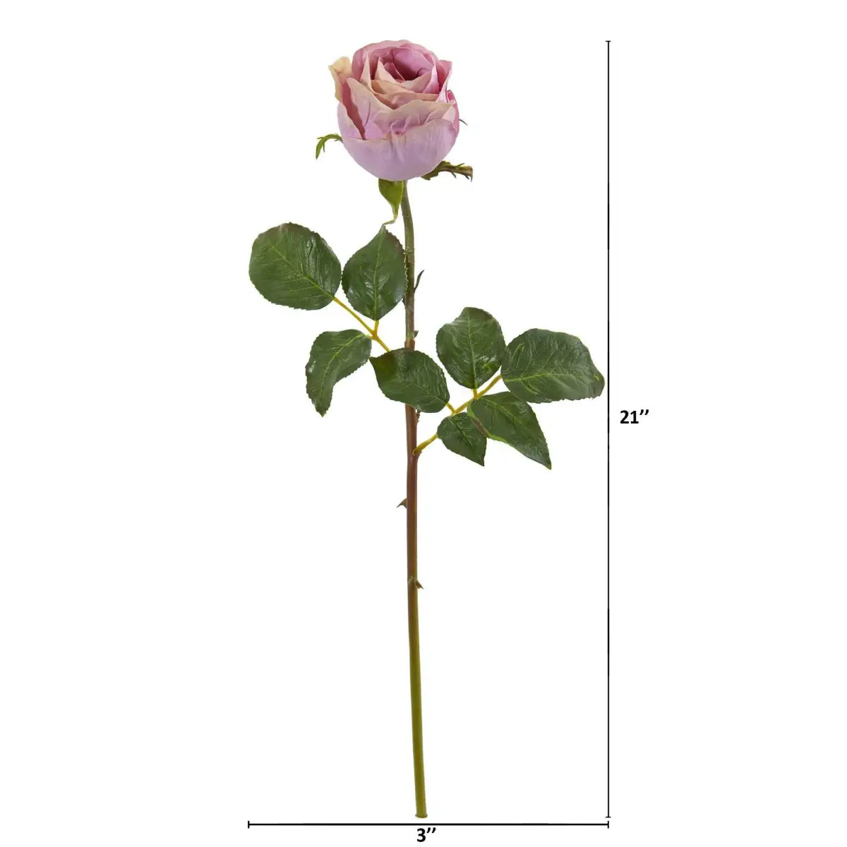 21” Rose Bud Artificial Flower (Set of 6) - Nearly Natural