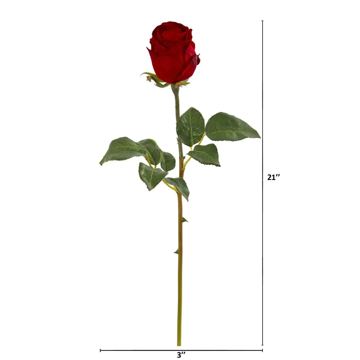 21” Rose Bud Artificial Flower (Set of 6) - Nearly Natural
