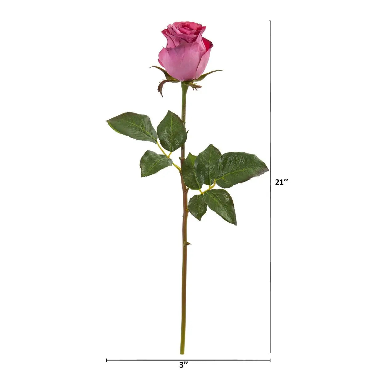 21” Rose Bud Artificial Flower (Set of 6) - Nearly Natural