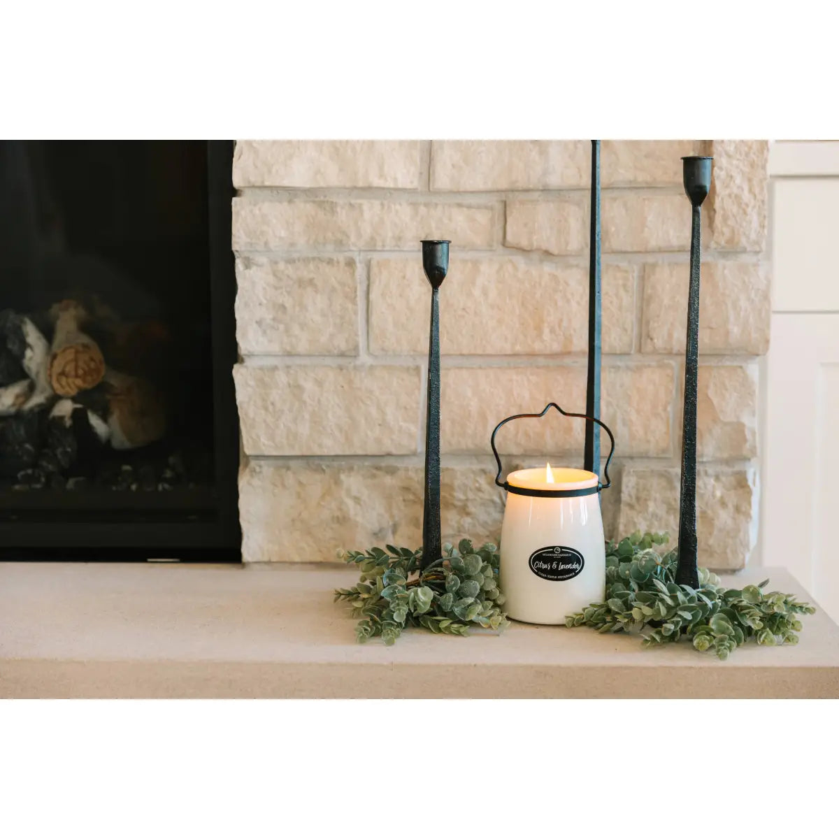 22 oz Butter Jar Candle: Citrus & Lavender - Milkhouse Candle Company