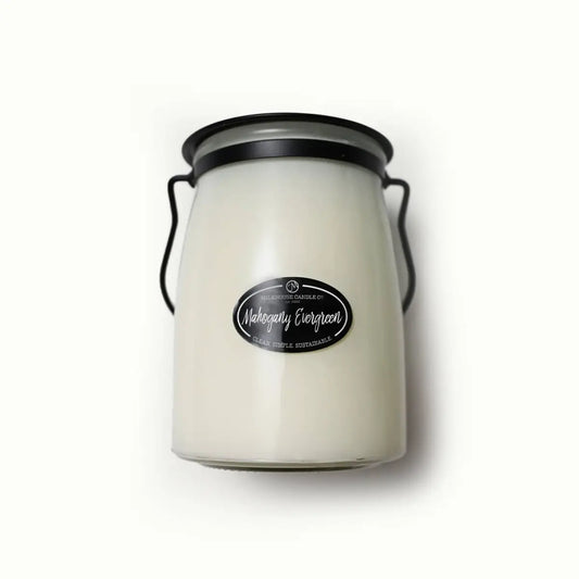 Butter Jar Candle - Mahogany Evergreen - Milkhouse Candle Company