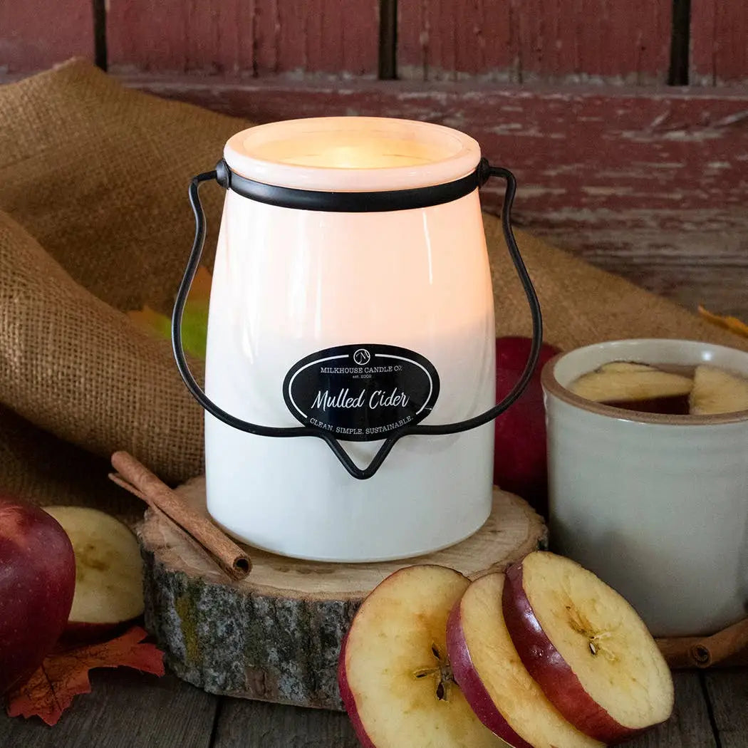 22 oz Butter Jar Candle: Mulled Cider - Milkhouse Candle Company