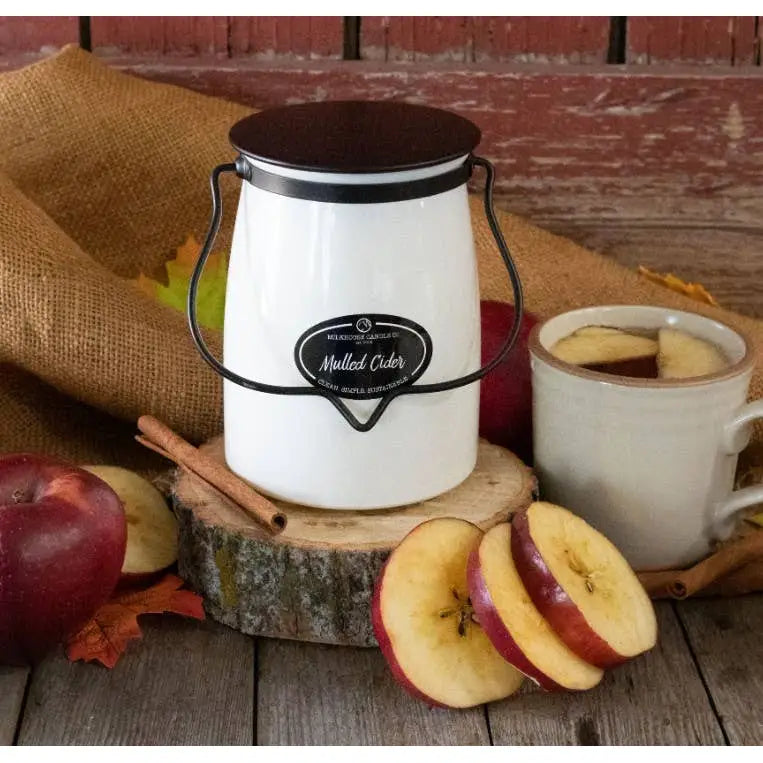 22 oz Butter Jar Candle: Mulled Cider - Milkhouse Candle Company