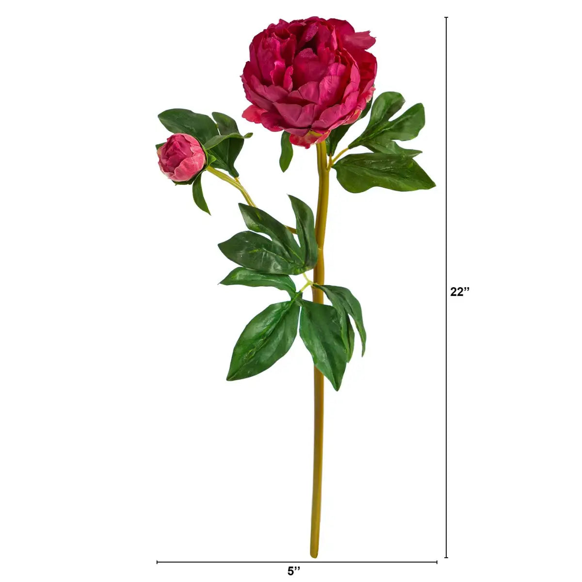 22” Peony Artificial Flower (Set of 3) - Nearly Natural