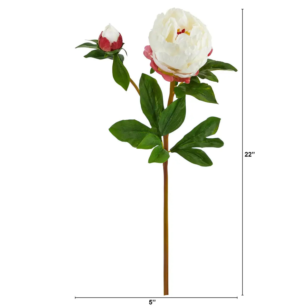 22” Peony Artificial Flower (Set of 3) - Nearly Natural