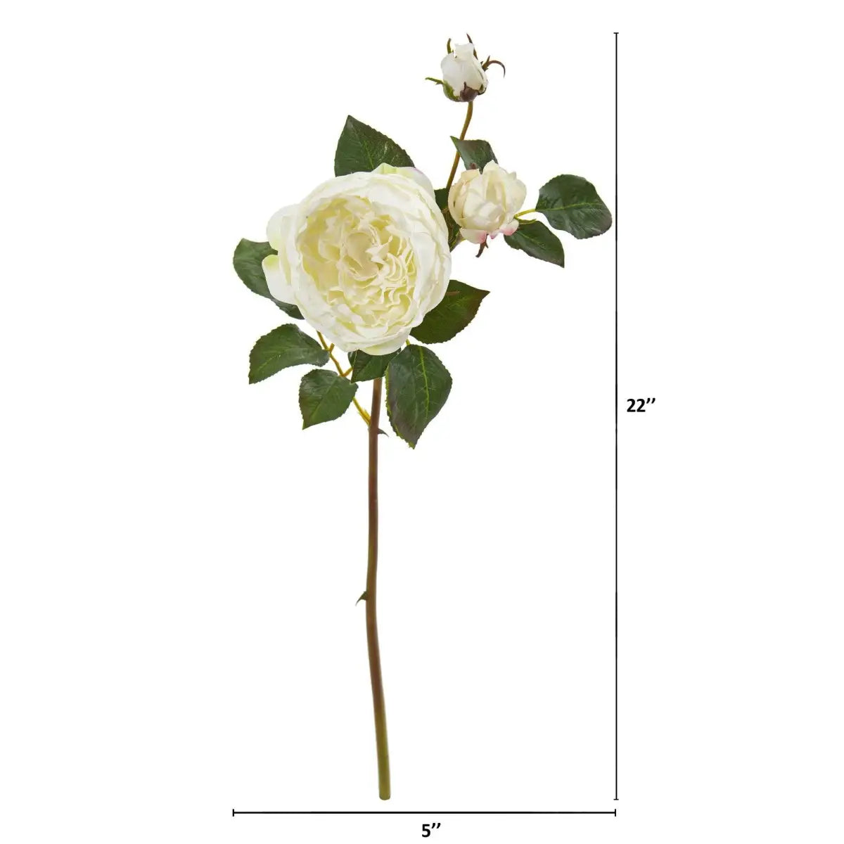 22” Rose Artificial Flower (Set of 6) - Nearly Natural