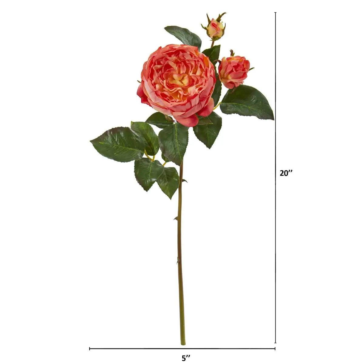22” Rose Artificial Flower (Set of 6) - Nearly Natural
