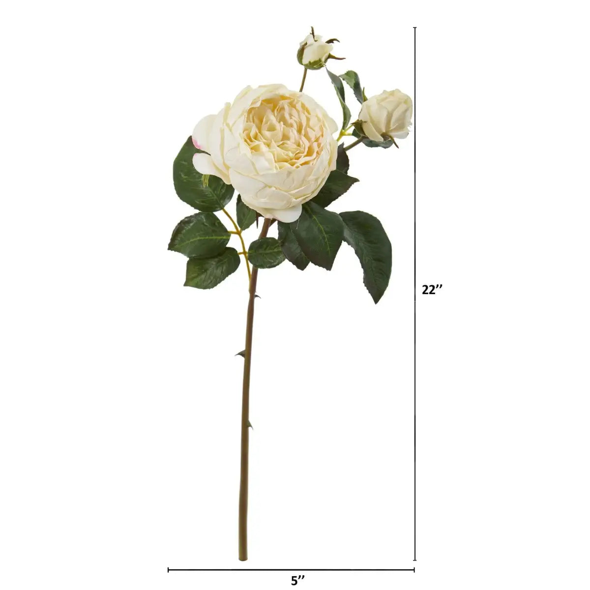 22” Rose Artificial Flower (Set of 6) - Nearly Natural