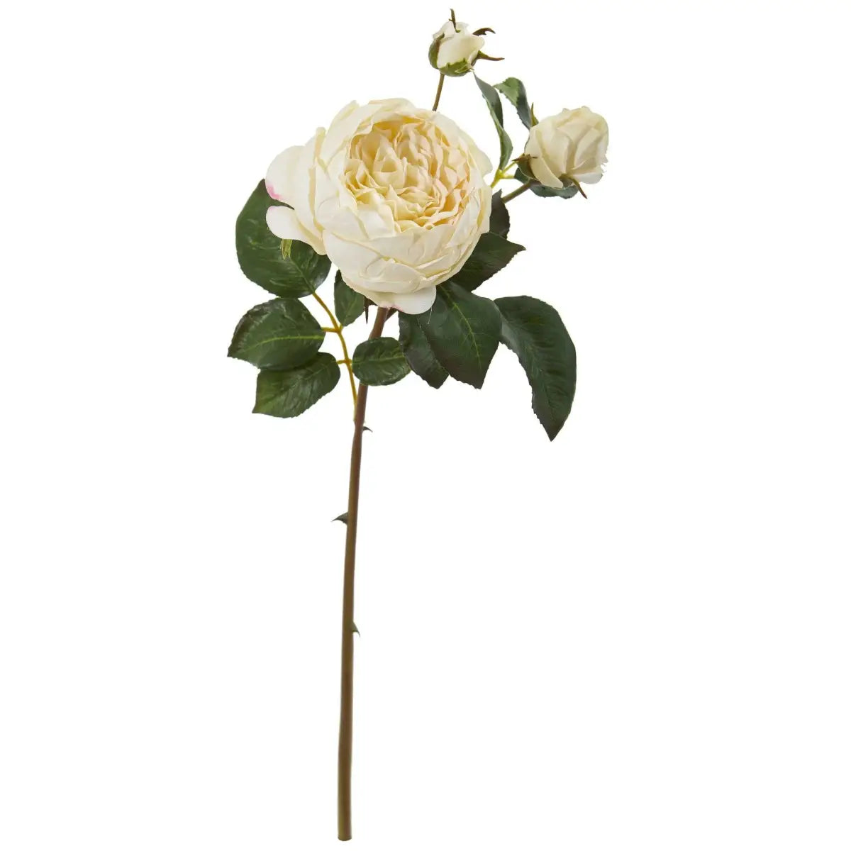 22” Rose Artificial Flower (Set of 6) - Cream - Nearly Natural