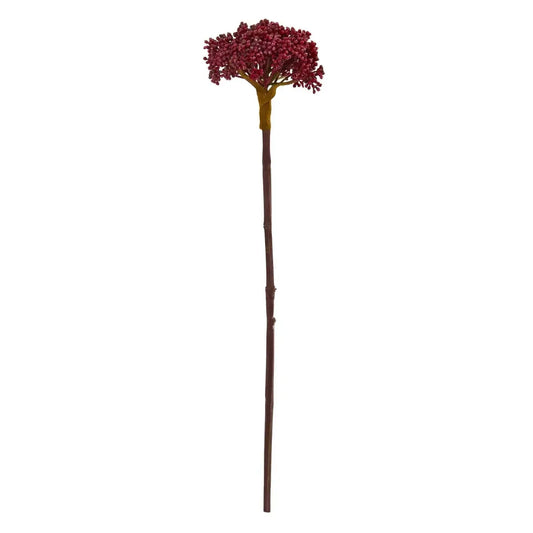 22” Succulent Sedum Artificial Plant (Set of 12) - Burgundy - Nearly Natural
