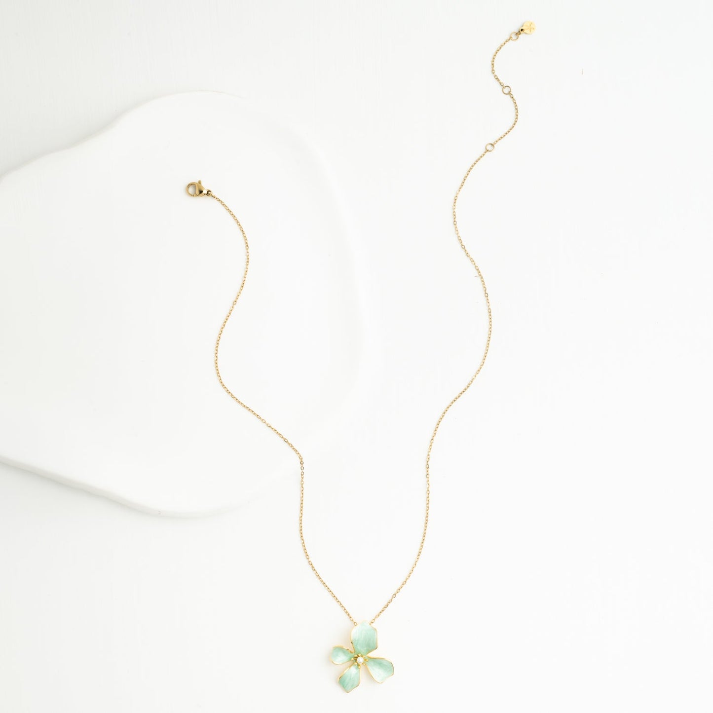 Collar Hope in Bloom en color menta