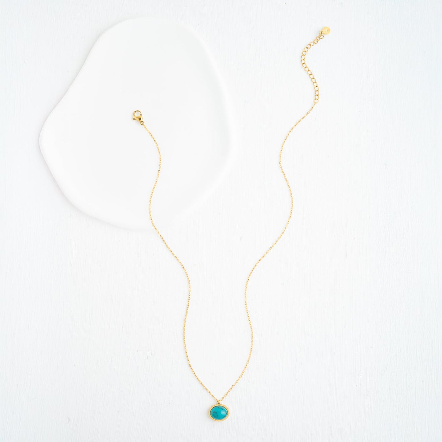 Collier Hopeful Glow en turquoise