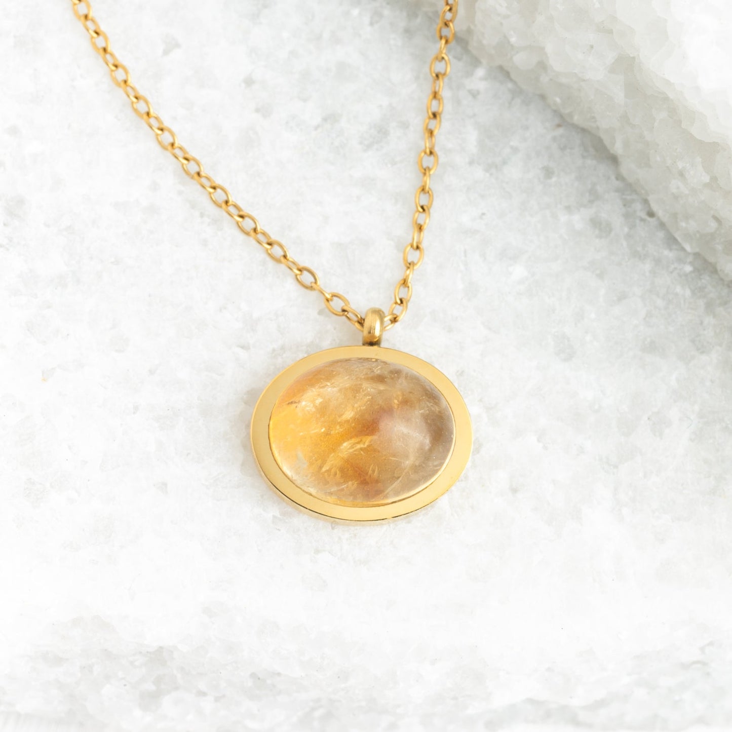 Collier Hopeful Glow en citrine