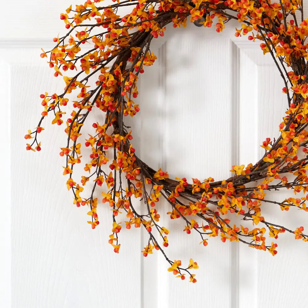 24” Bittersweet Wreath - Nearly Natural
