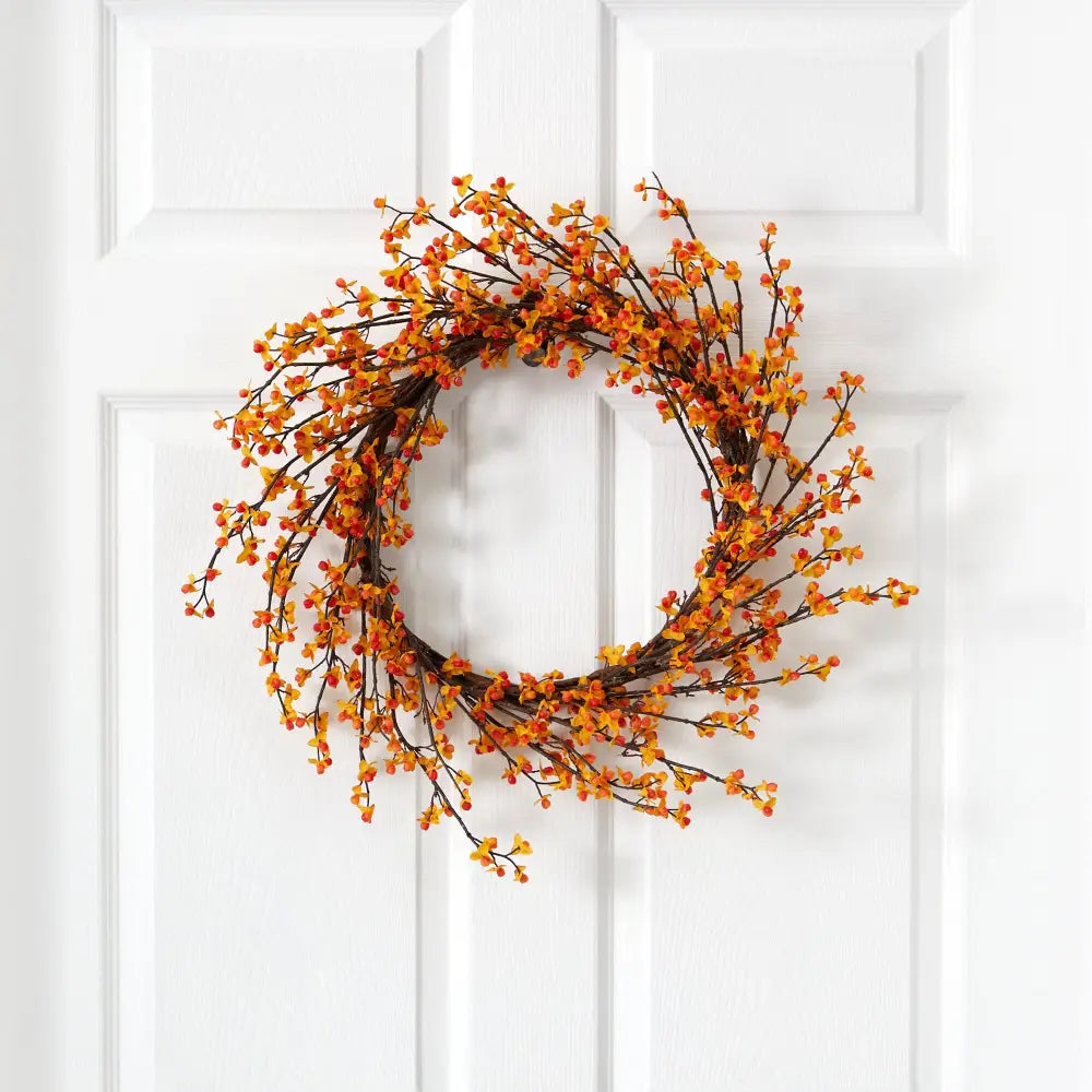 24” Bittersweet Wreath - Nearly Natural