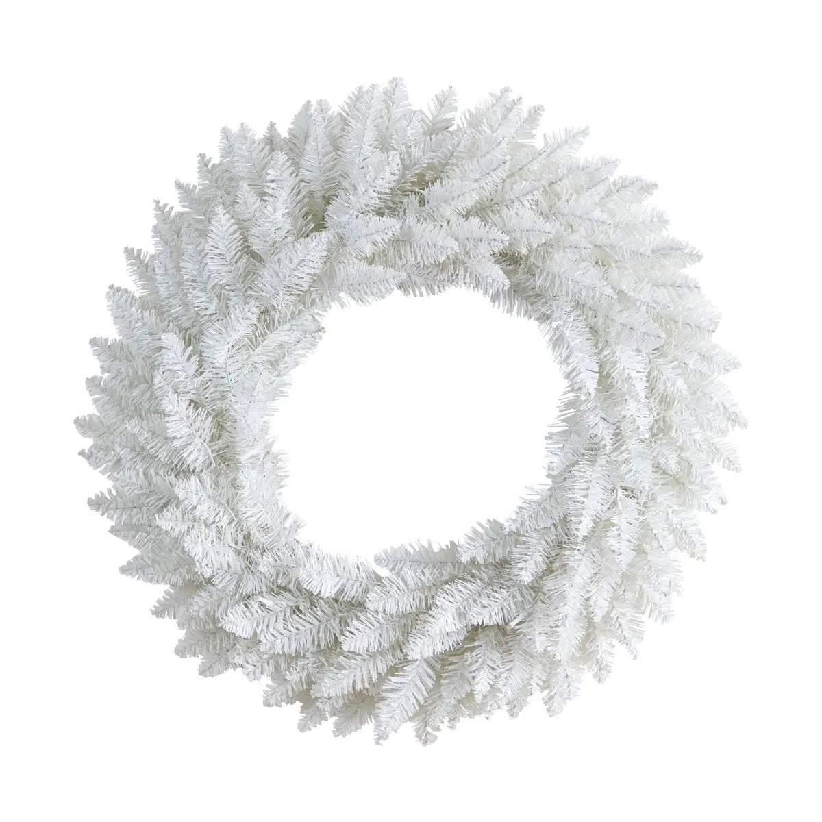 24” Colorado Spruce Artificial Christmas Wreath with 179 Bendable Branches and 35 Warm LED Lights - Nearly Natural