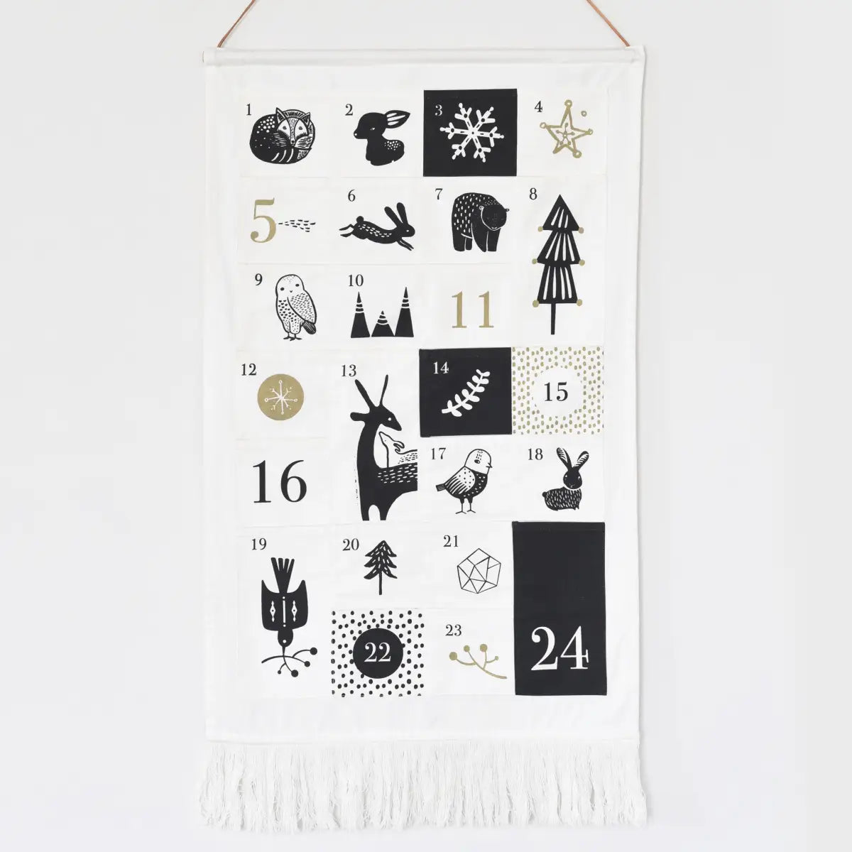 24 Pocket Advent Calendar - Winter Animals - Wee Gallery