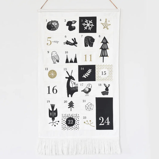24 Pocket Advent Calendar - Winter Animals - Wee Gallery