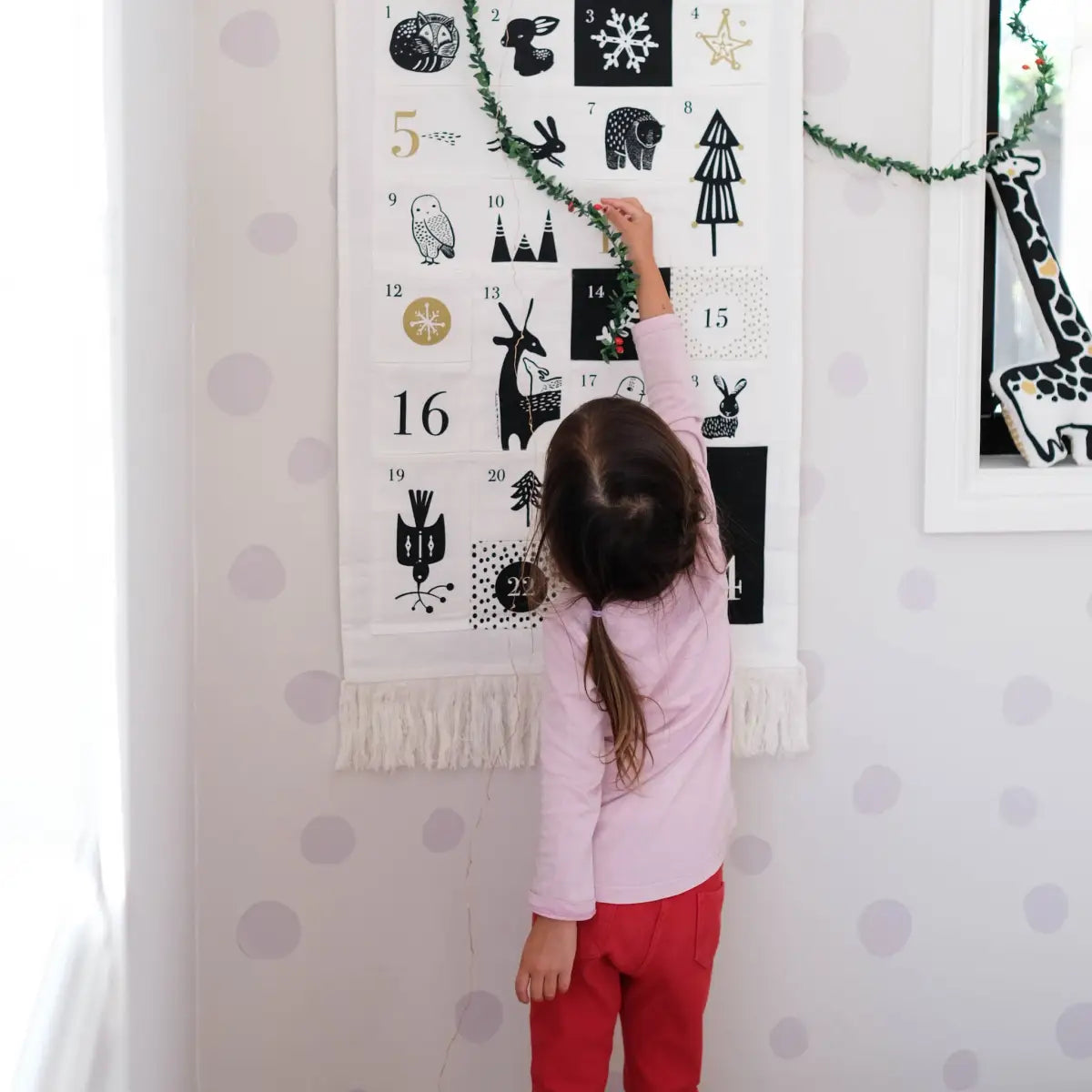 24 Pocket Advent Calendar - Winter Animals - Wee Gallery