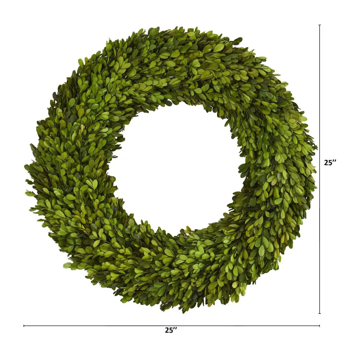 24” Preserved Boxwood Wreath - Nearly Natural