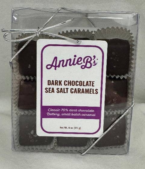 Dark Chocolate Sea Salt Caramels Gift Box - Annie B’s