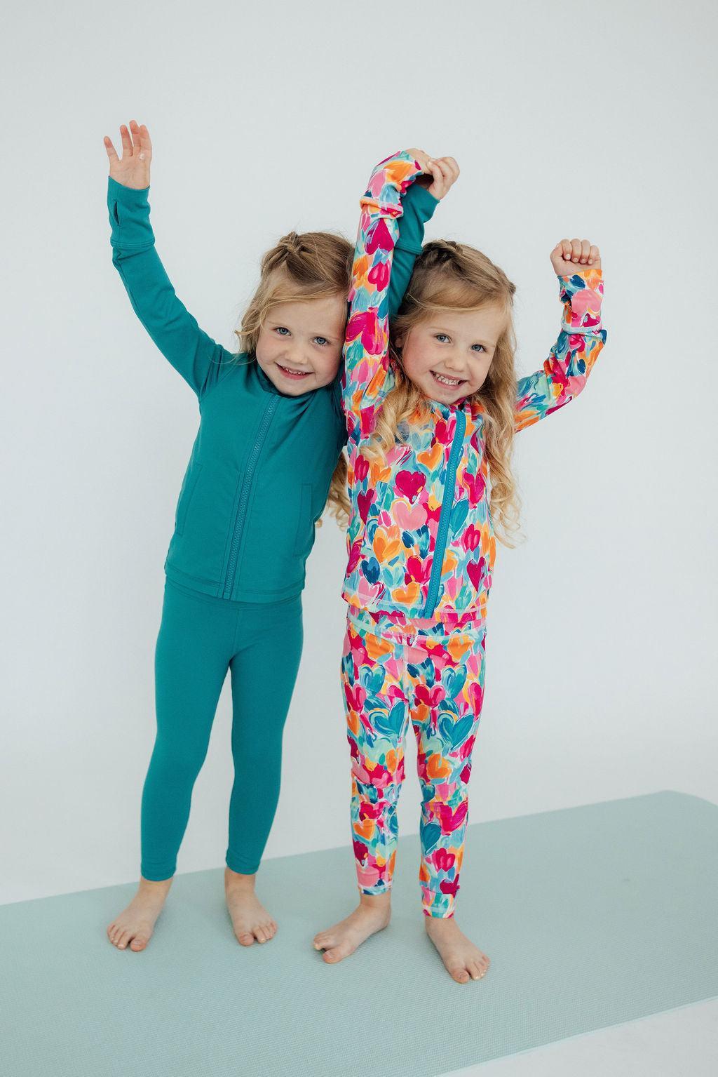 Teal Blue Activewear Leggings - Mila & Rose ®