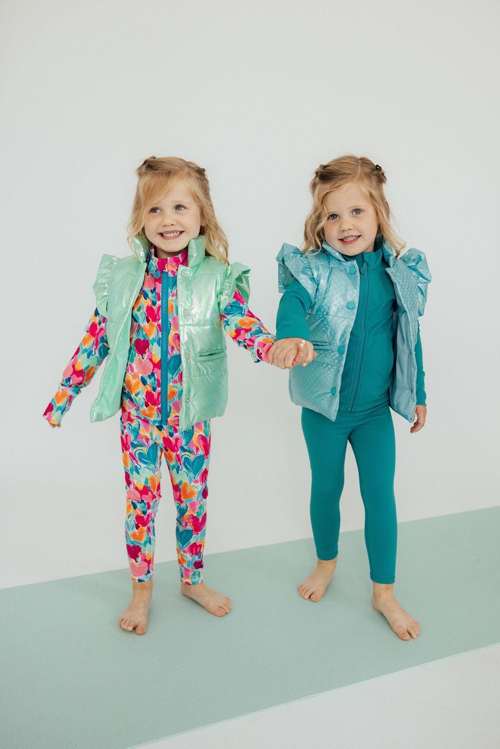 Heart Hustle Ruffle Activewear Zip Jacket - Mila & Rose ®