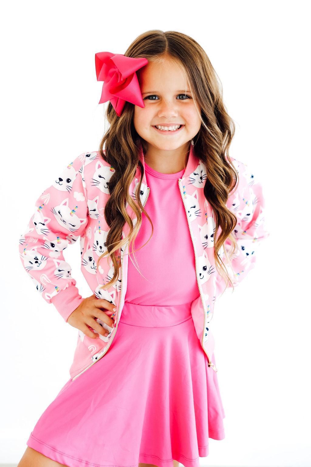Unicorn Kitties Satin Jacket - Mila & Rose ®