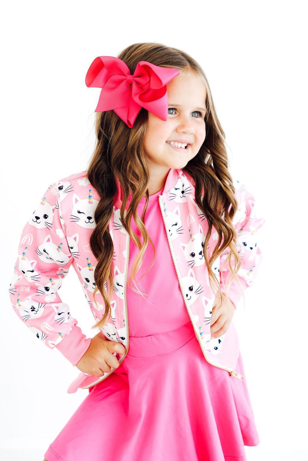 Unicorn Kitties Satin Jacket - Mila & Rose ®