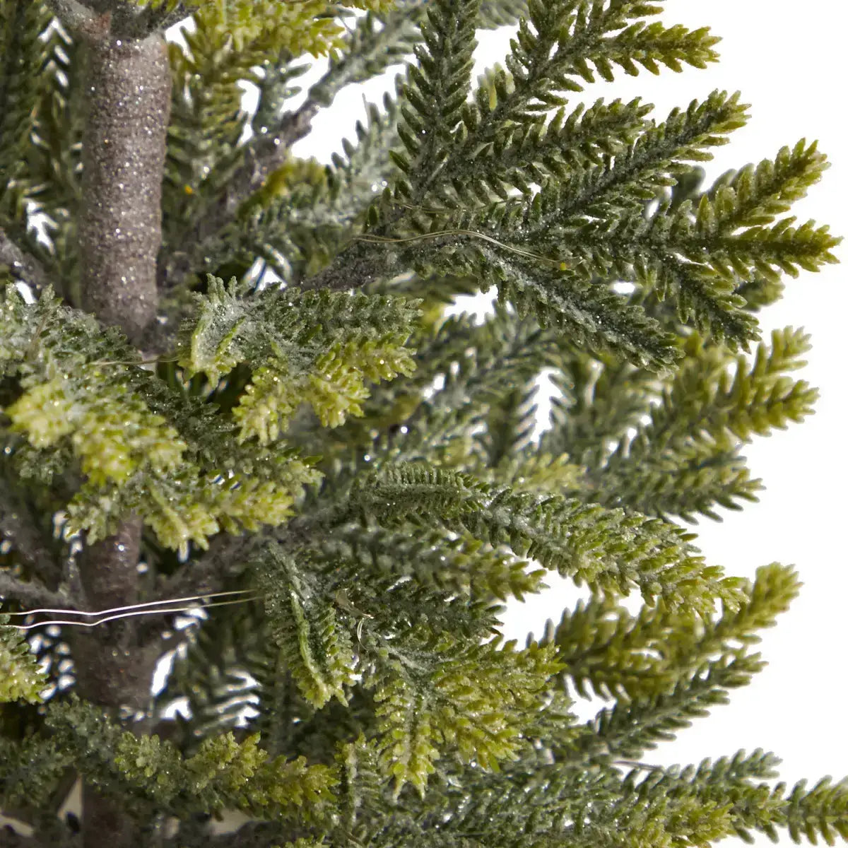 26” Pine “Natural Look” Artificial Christmas Tree with 35 Warm White Lights in Rustic Metal Planter - Green - Nearly