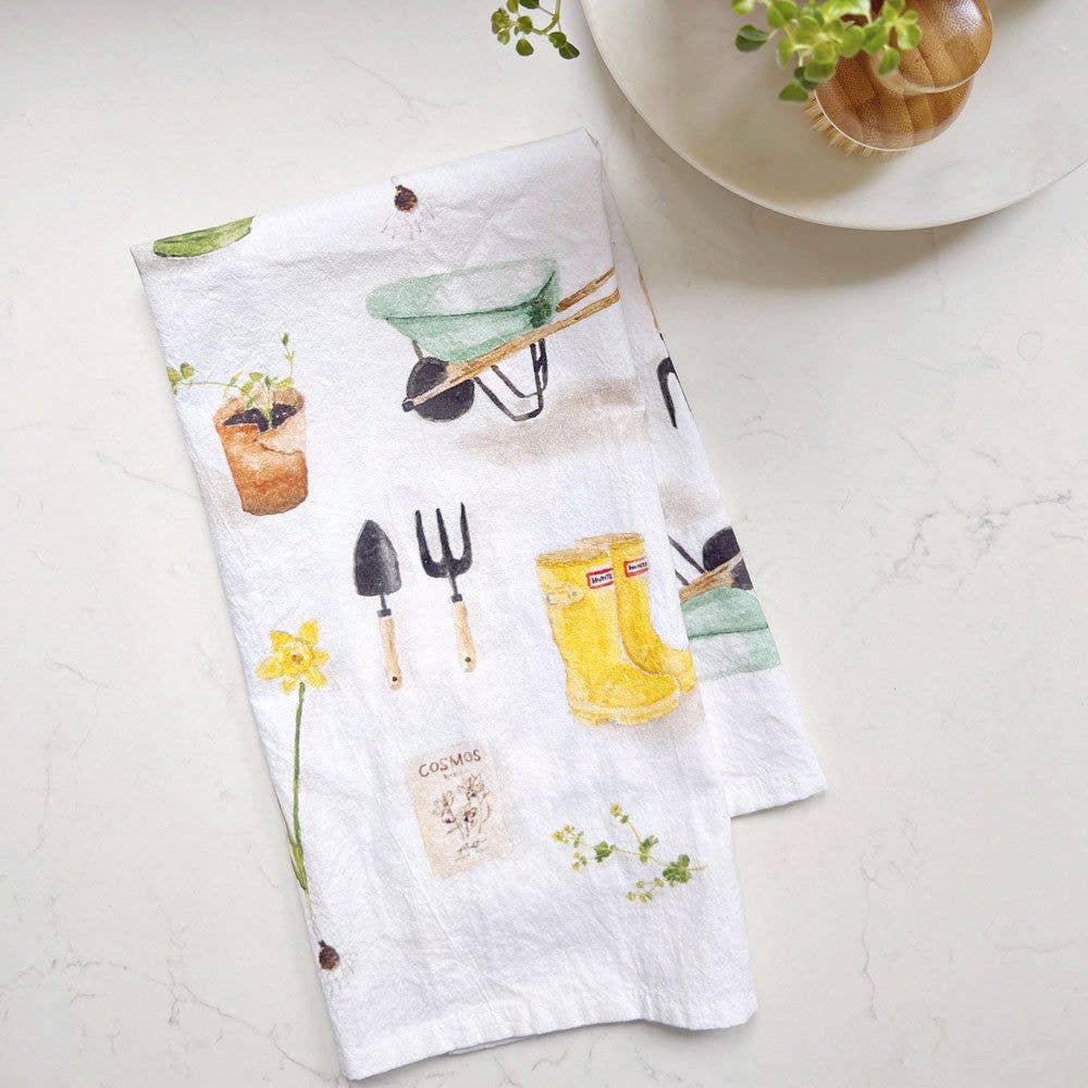 Kitchen Tea Towel - Gardening