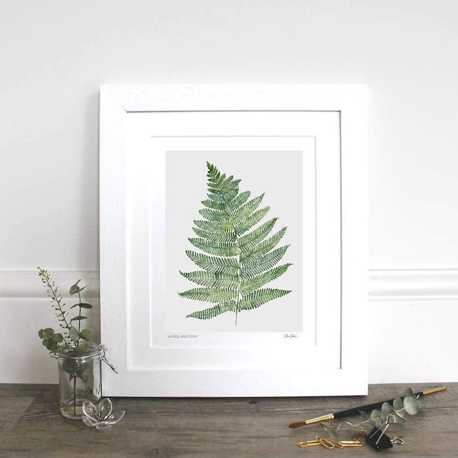 Fine Art Print - Woodland Fern - 11x14" Mounted