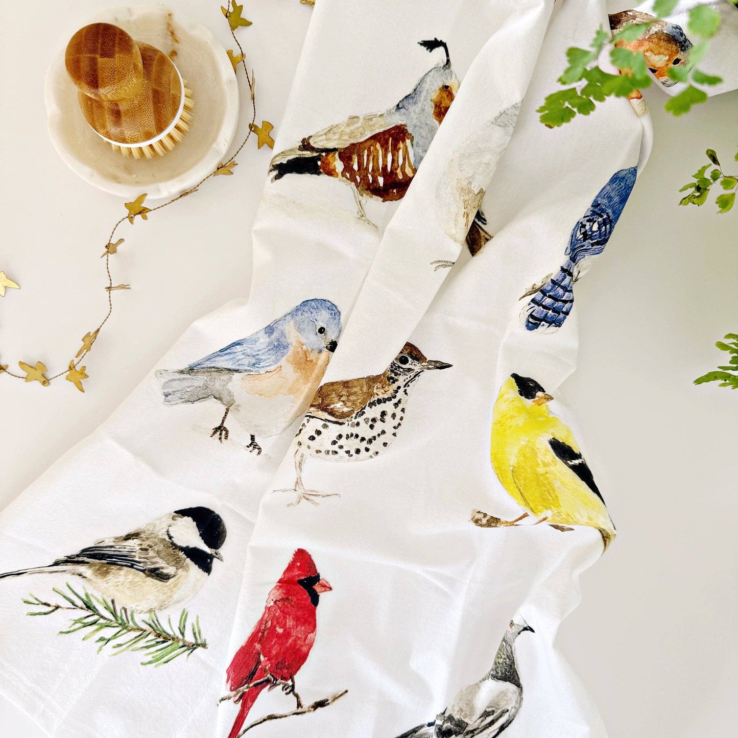 Kitchen Tea Towel - Birds - by Emily Lex - emily lex studio