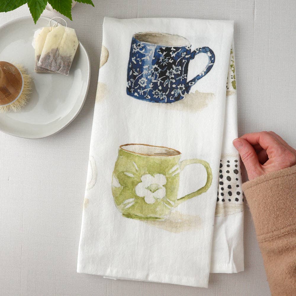 Kitchen Towel with Mugs