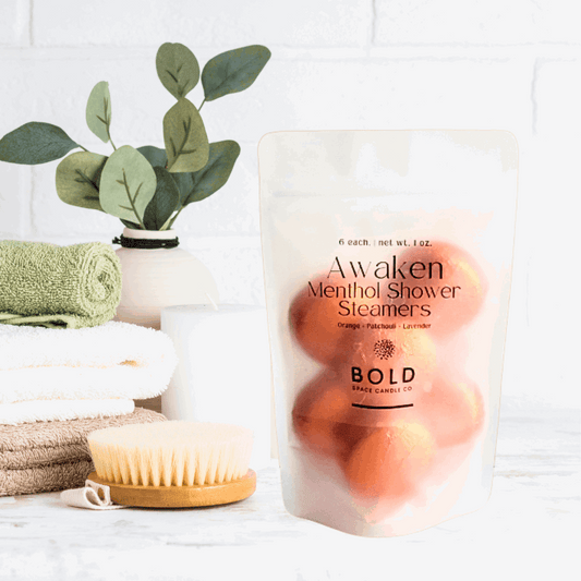 Shower Steamers – Awaken Energizing - Orange Lavender & Patchouli - 6 pack - Bold Space Candle Co.