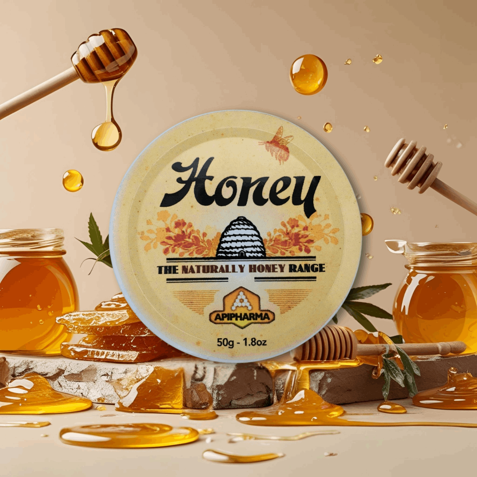Honey - French Gourmet Natural Candy Tin - Apipharma - Bonbon USA France