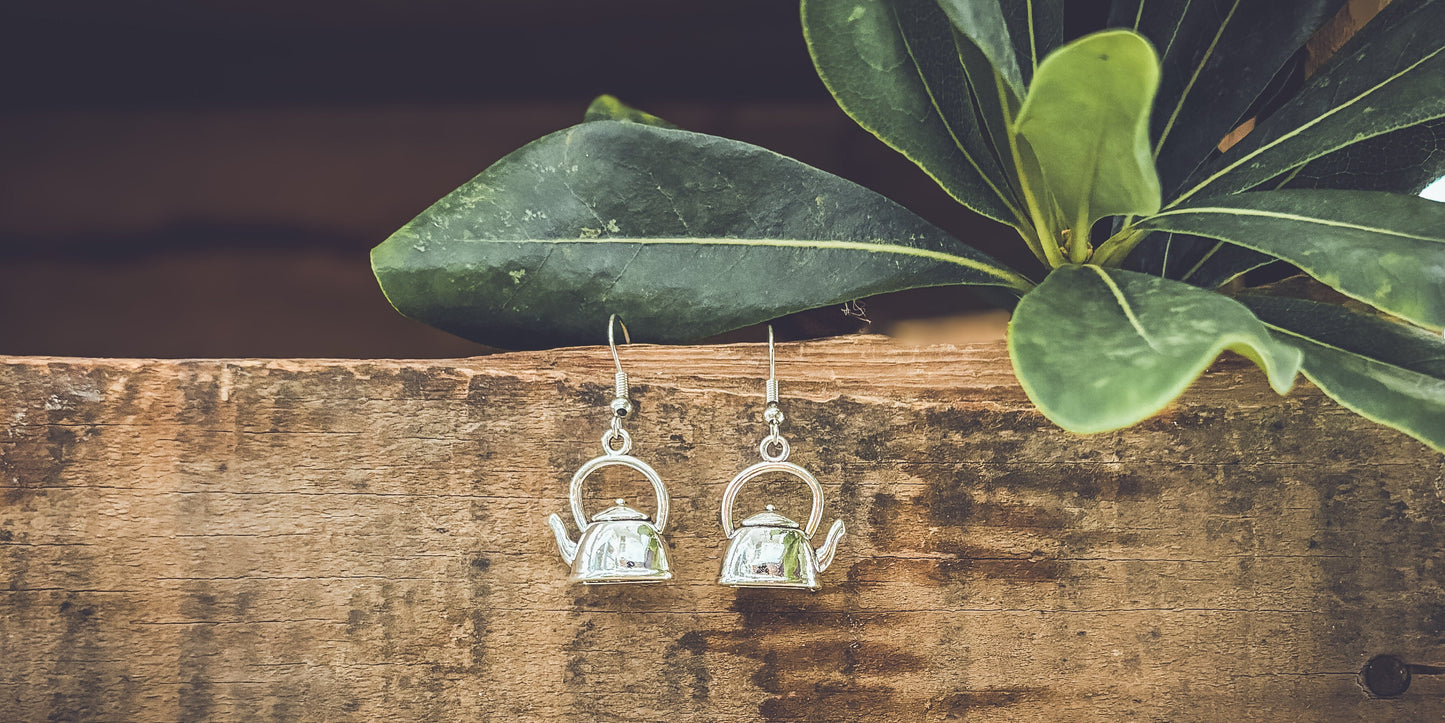 Adorable Tea Kettle Earrings