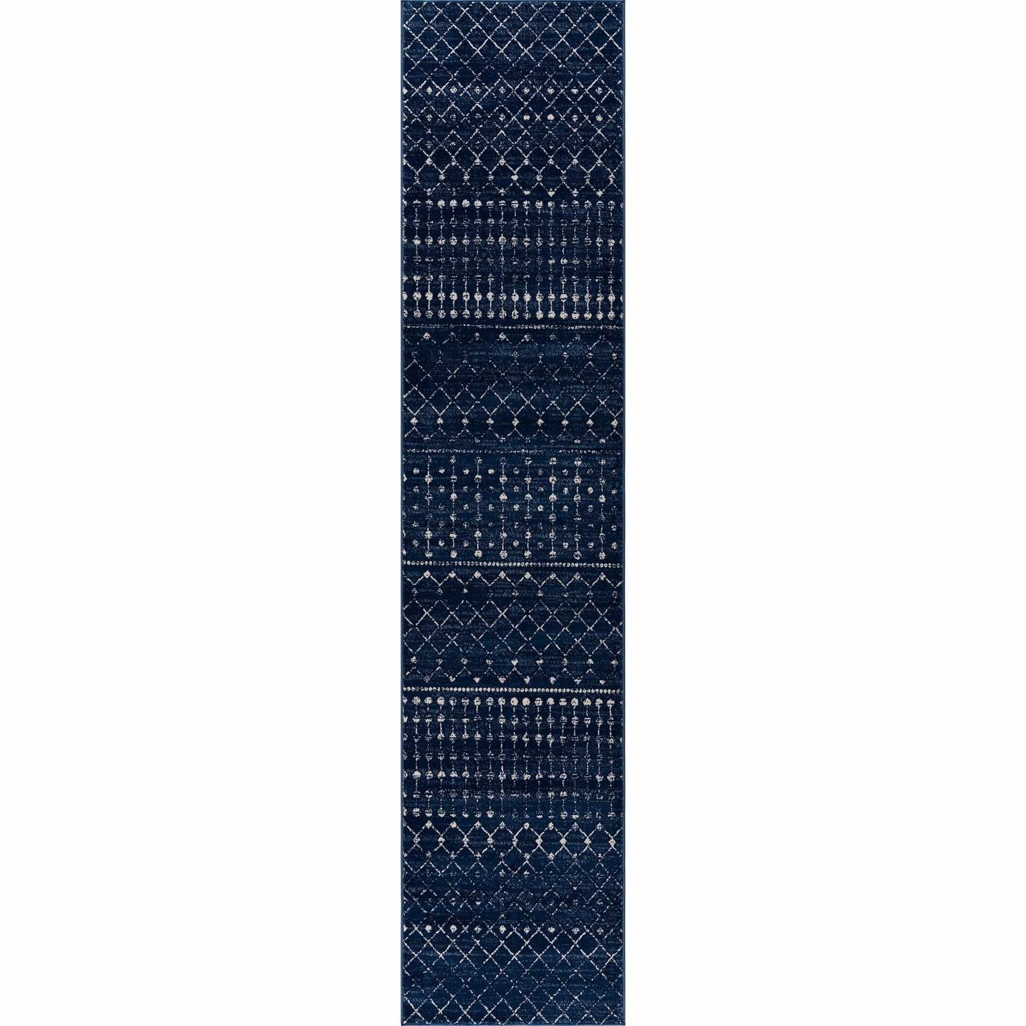 Tigrican Navy 2335 Area Rug - * 2’7’’ x 10’ Runner - Boutique Rugs