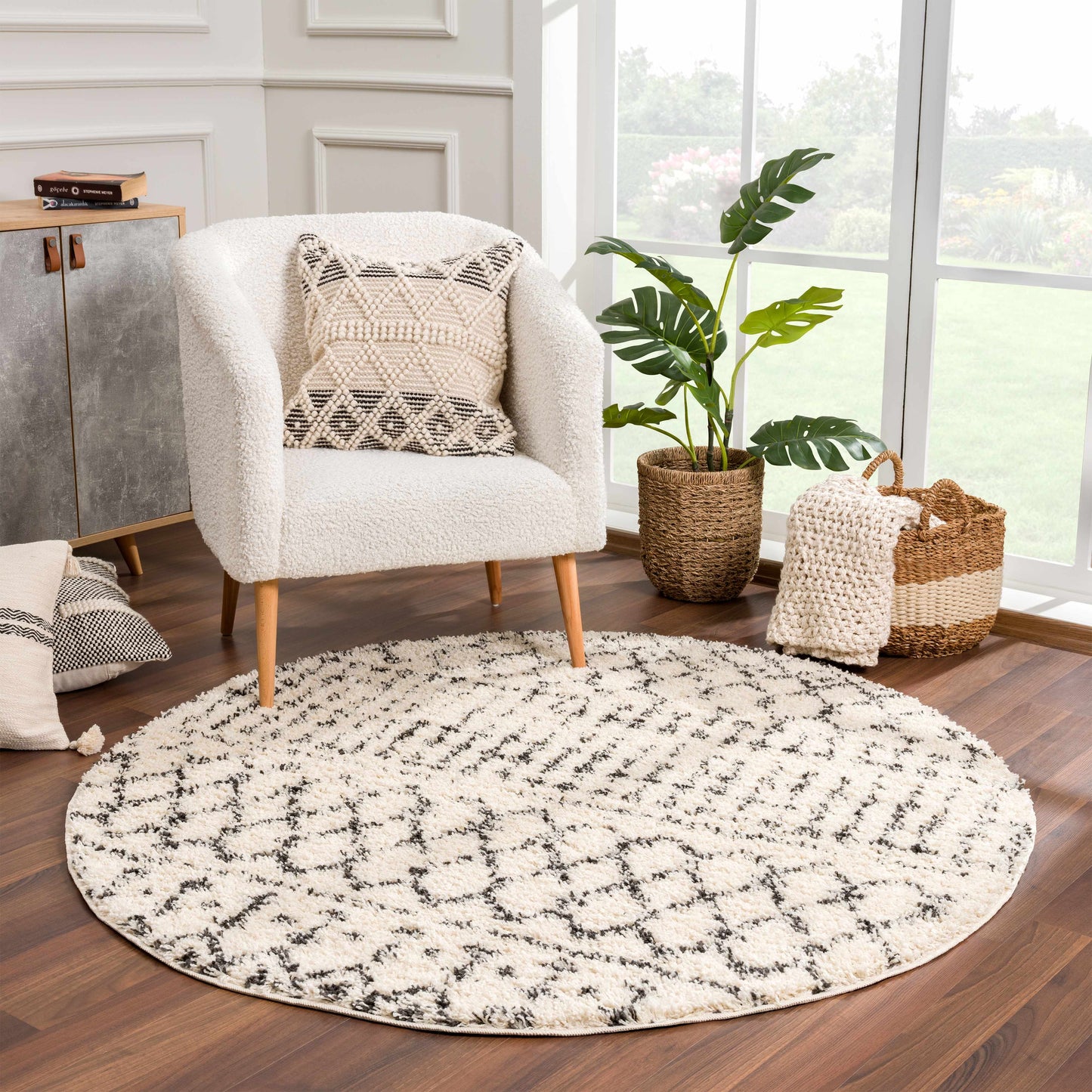 Kibureau Cream Barber Shag Rug - Limited Edition - Boutique Rugs