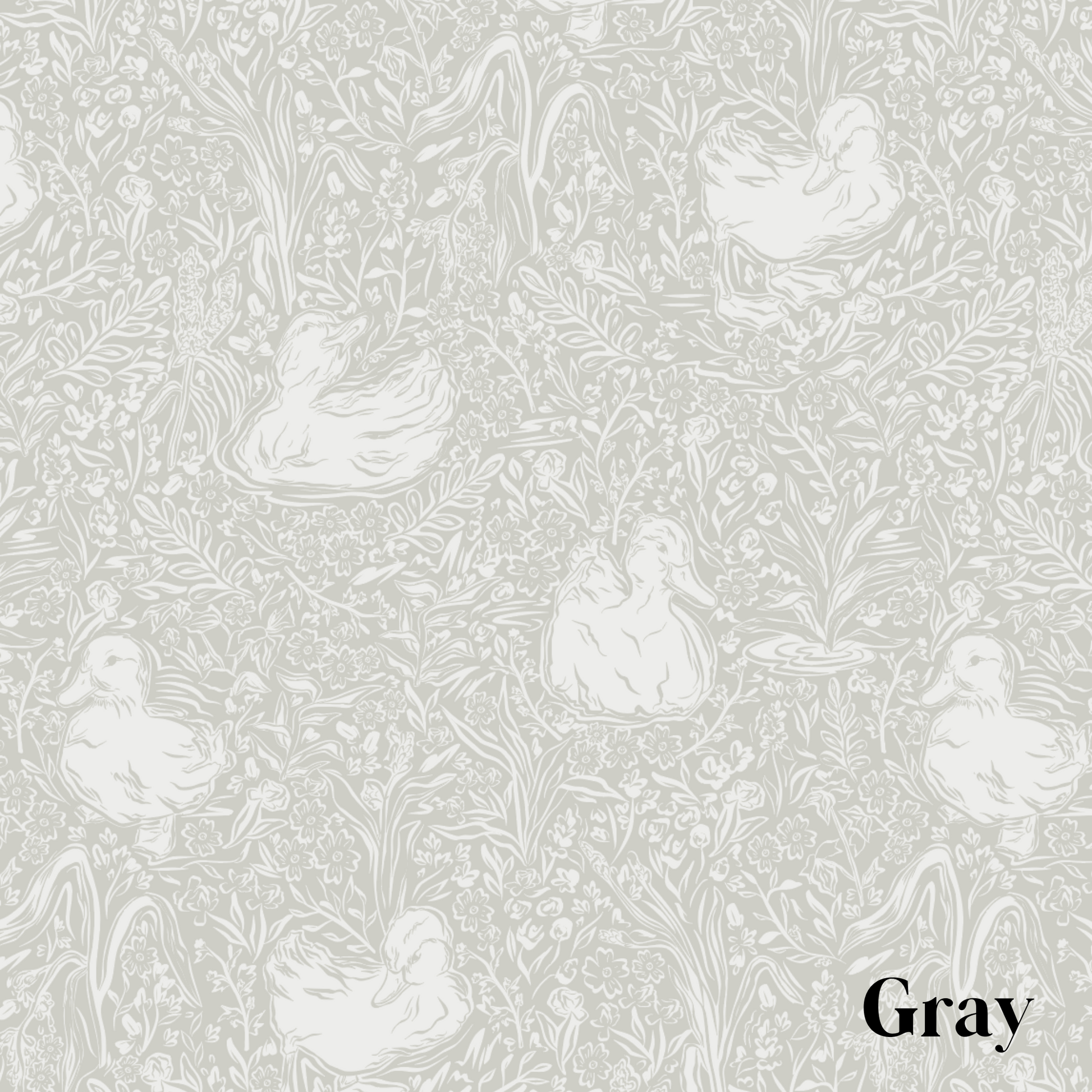Hollingworth Wallpaper by Aubrey Fairchild - Sample 1 foot by 1 foot / Gray - Loomwell Home Goods