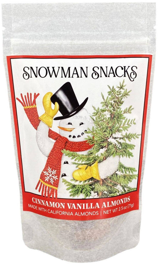 Snowman Snacks - Cinnamon Vanilla Almonds